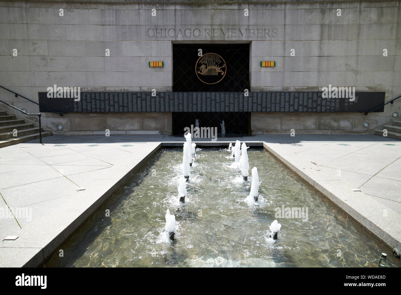 Chicago Vietnam Veterans Memorial di chicago, illinois, Stati Uniti d'America Foto Stock