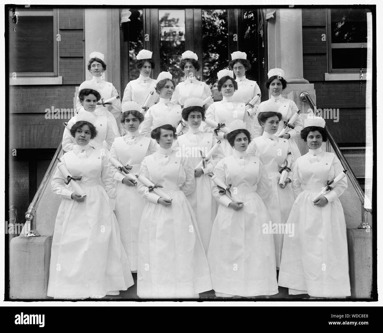 La Georgetown University Hospital. Laurea infermieri Abstract/medio: 1, negativo : vetro 8 x 10 in. o più piccolo Foto Stock