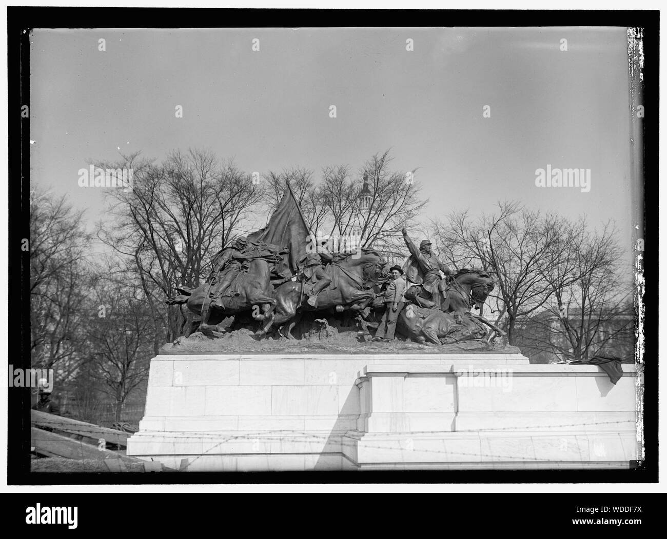 GRANT MEMORIAL presso Capitol. Gruppo di cavalleria della statuaria/astratta medio: 1 negativi : vetro 5 x 7 in. o più piccolo Foto Stock