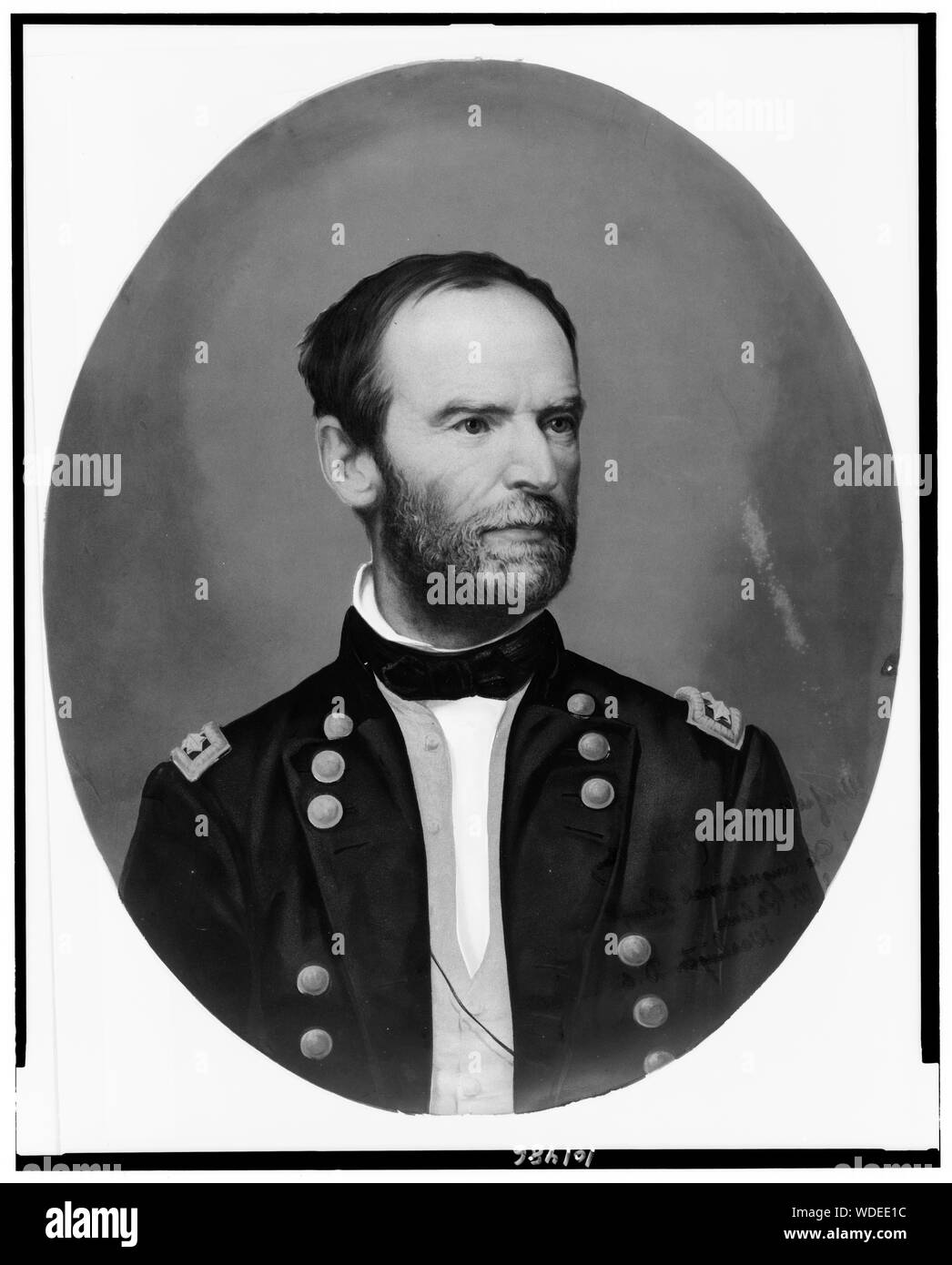 Generale William Sherman, testa e spalle ritratto, rivolto verso destra Abstract/medio: 1 stampa : col. Foto Stock