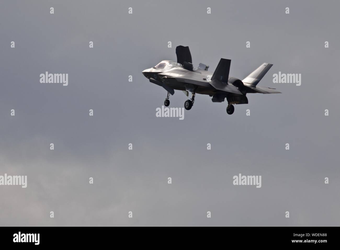 Lockheed Martin F-35B Lightning airborne al 2019 Royal International Air Tattoo Foto Stock