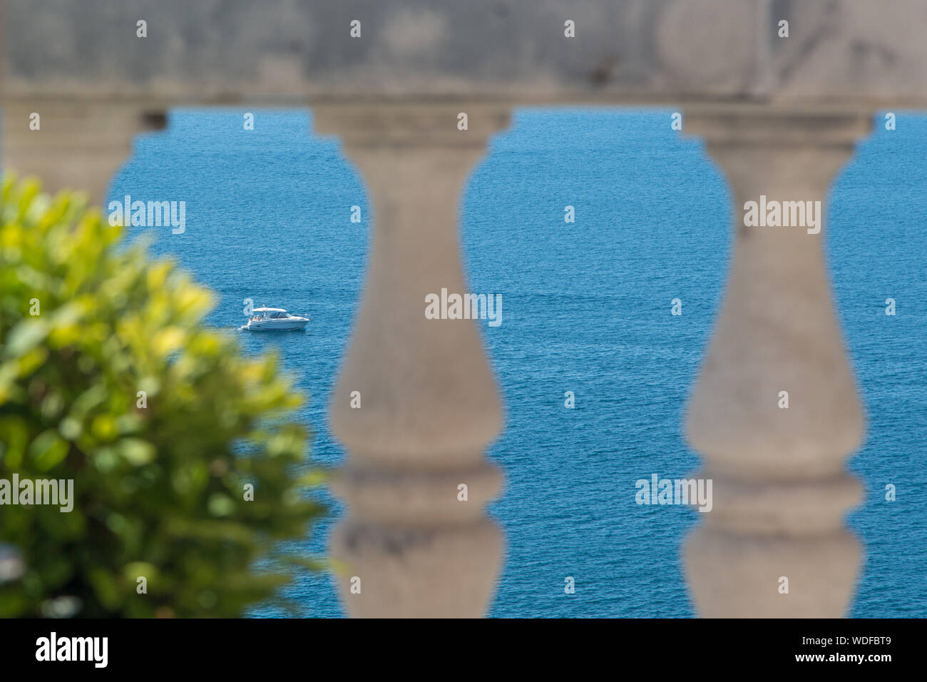 Vista da Gradska Kafana (hotel) Herceg Novi in Montenegro Foto Stock