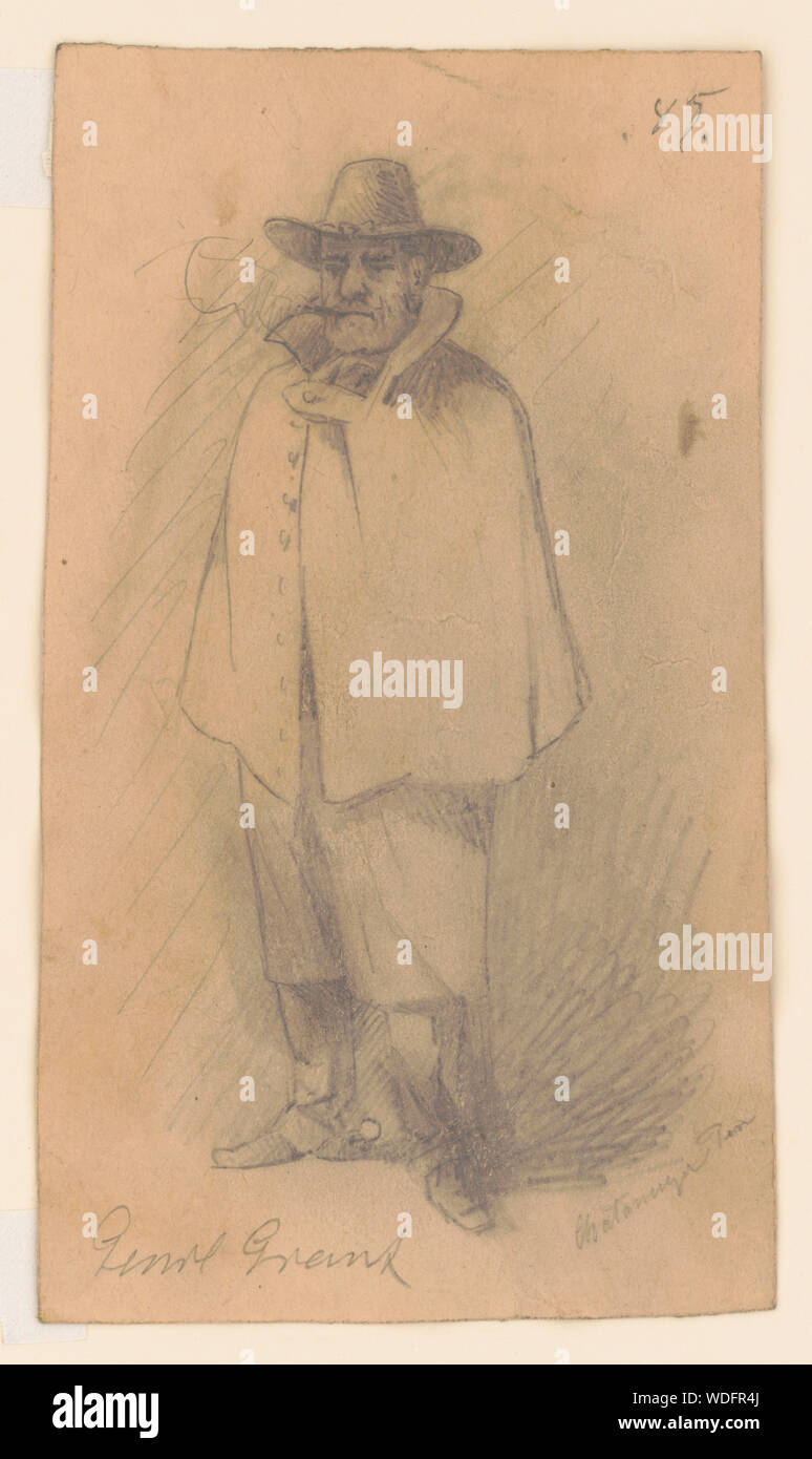 Genrl [ossia Generali] concedere, Chattanooga, Tennessee Abstract/medio: 1 disegno : foglio di grafite 19 x 11 cm. Foto Stock