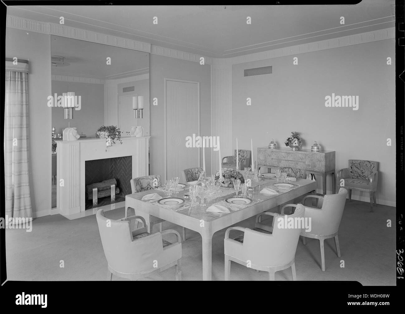 George Vanderbilt, residence in Sands Point, Long Island, New York. Abstract/medio: Collezione Gottscho-Schleisner Foto Stock