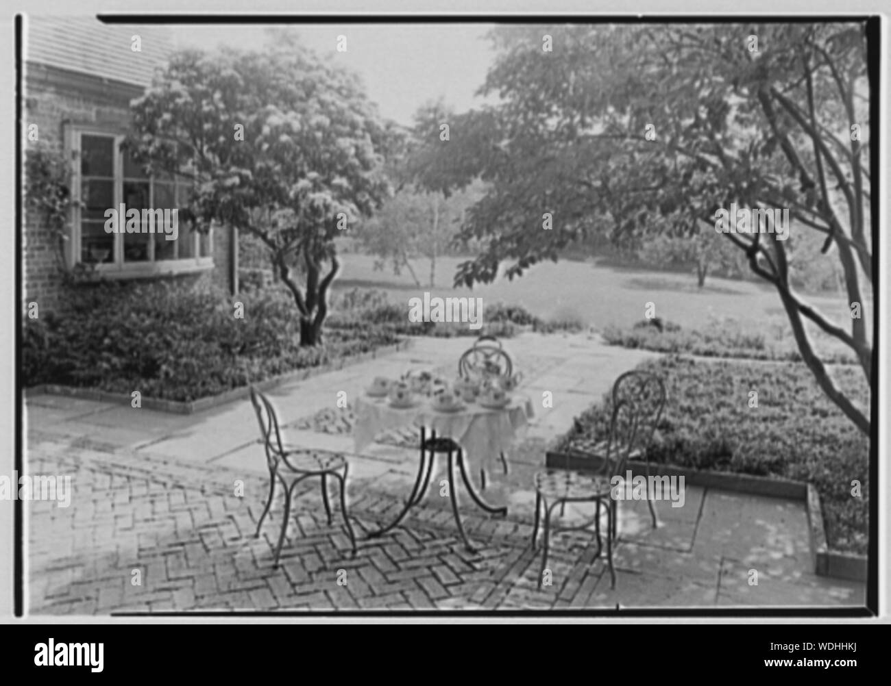 Gerald F. Warburg, residence sul cedro di palude Rd., Brookville, Long Island. Abstract/medio: Collezione Gottscho-Schleisner Foto Stock