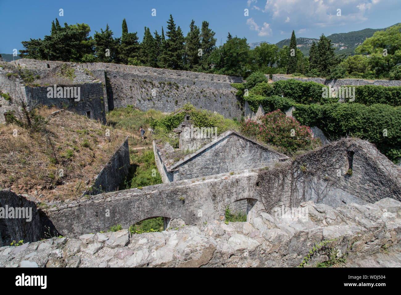 La fortezza spagnola Herceg Novi in Montenegro Foto Stock