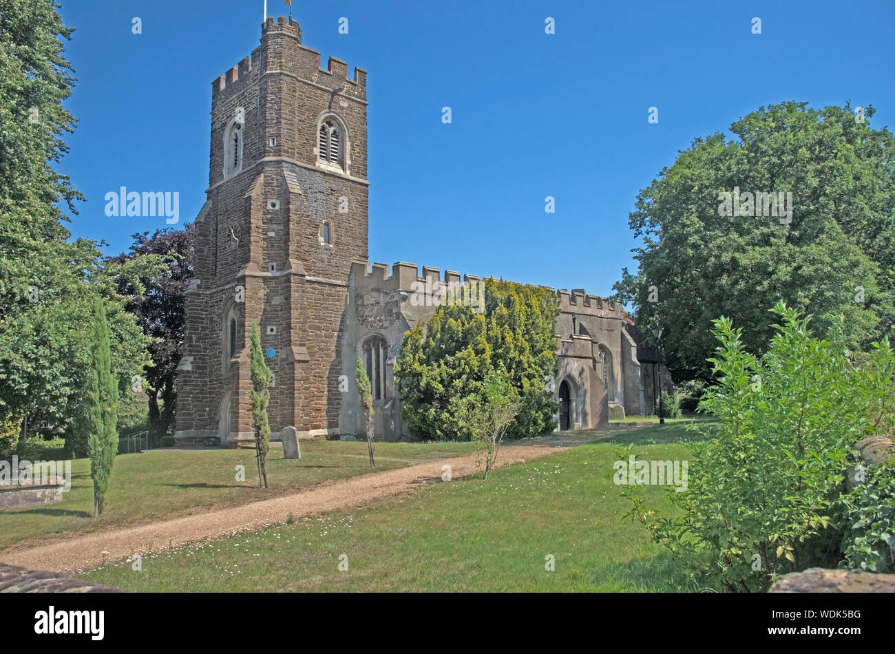 Harlington St Mary Church Bedfordshire Foto Stock