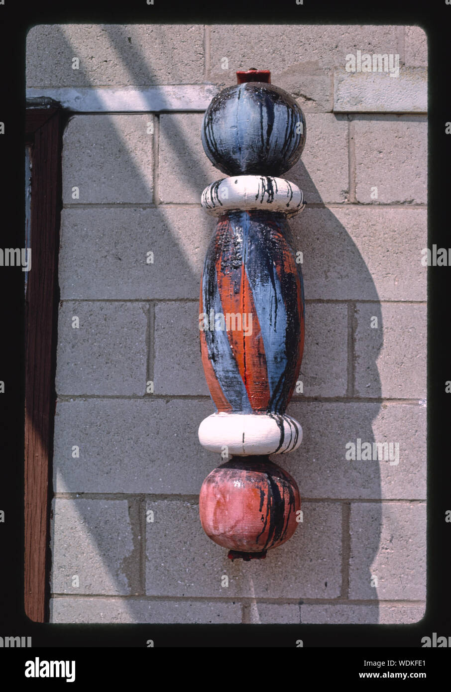 Glenn il barbiere pole, seconda strada, Vincennes, Indiana Foto Stock