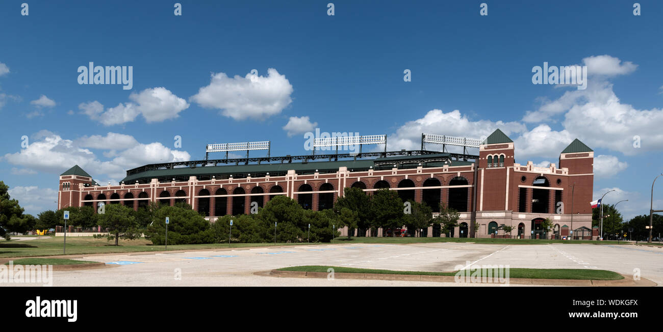 Globe Life Park, il campo di casa dei Texas Rangers Major League Baseball team in Arlington, Texas Foto Stock