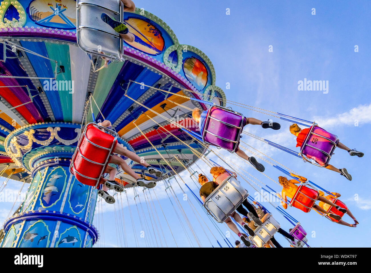 Sea to Sky Swinger, Playland, Hastings Park, Vancouver, British Columbia, Canada Foto Stock