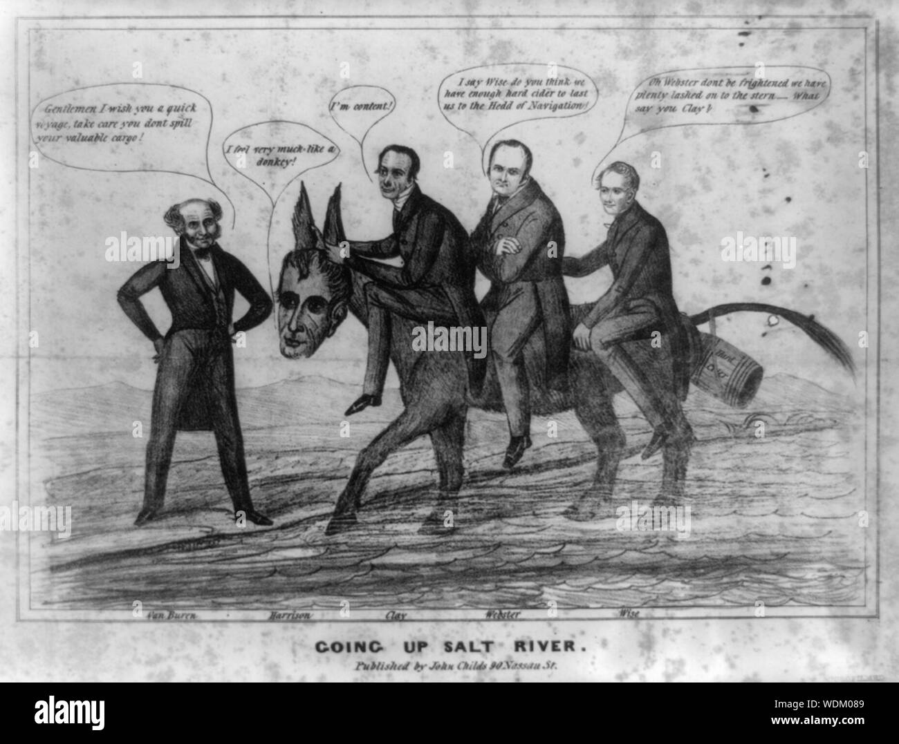 Risalendo il fiume sale Abstract/medio: 1 stampa : litografia su carta intessuta 30.1 x 37.2 cm. (Immagine) Foto Stock