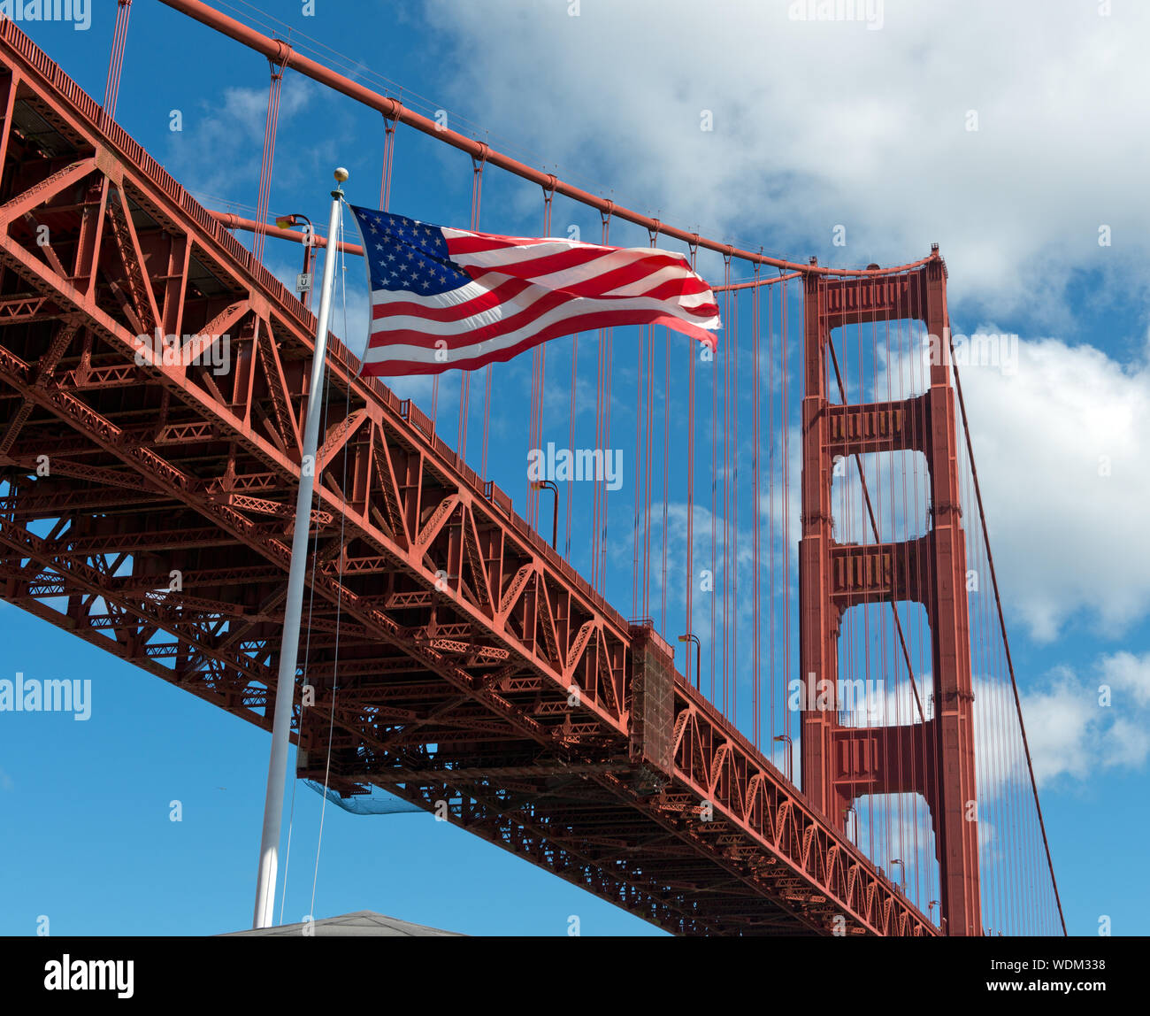 Golden Gate Bridge e Fort Point, San Francisco, California Foto Stock