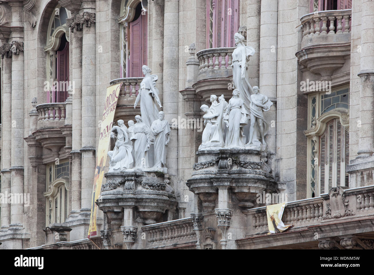 Gran Teatro de la Habana, Cuba Foto Stock