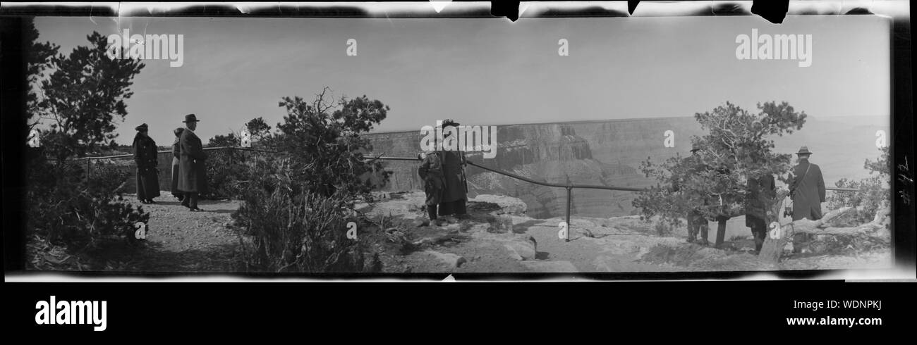 Grand Canyon presso la rampa Abstract/medio: 1 fotografia : negativo nitrato 11 x 31 cm. (4 x 12 formato) Foto Stock