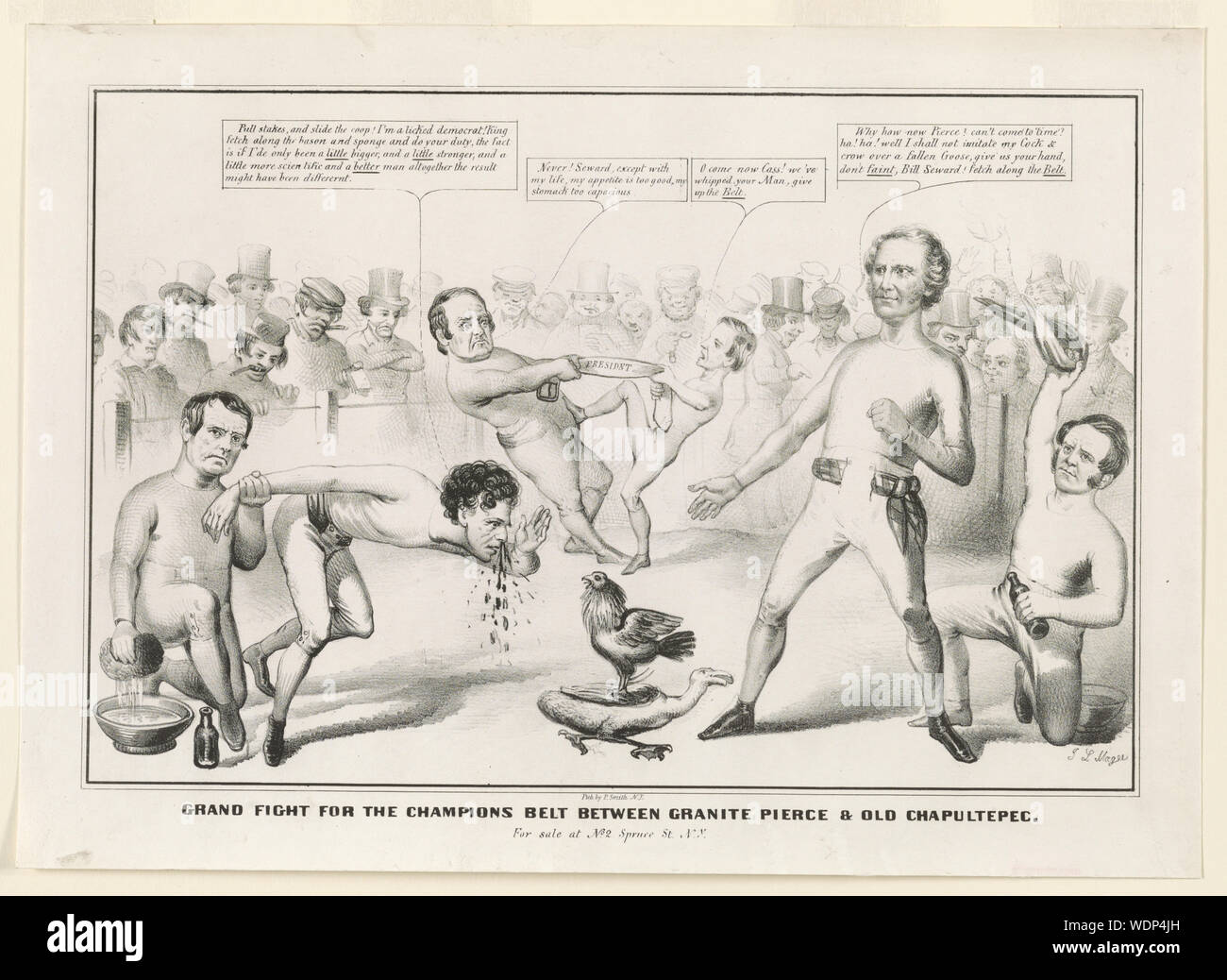 Gran lotta per la Champions cinghia tra il granito Pierce & vecchio Chapultepec Foto Stock