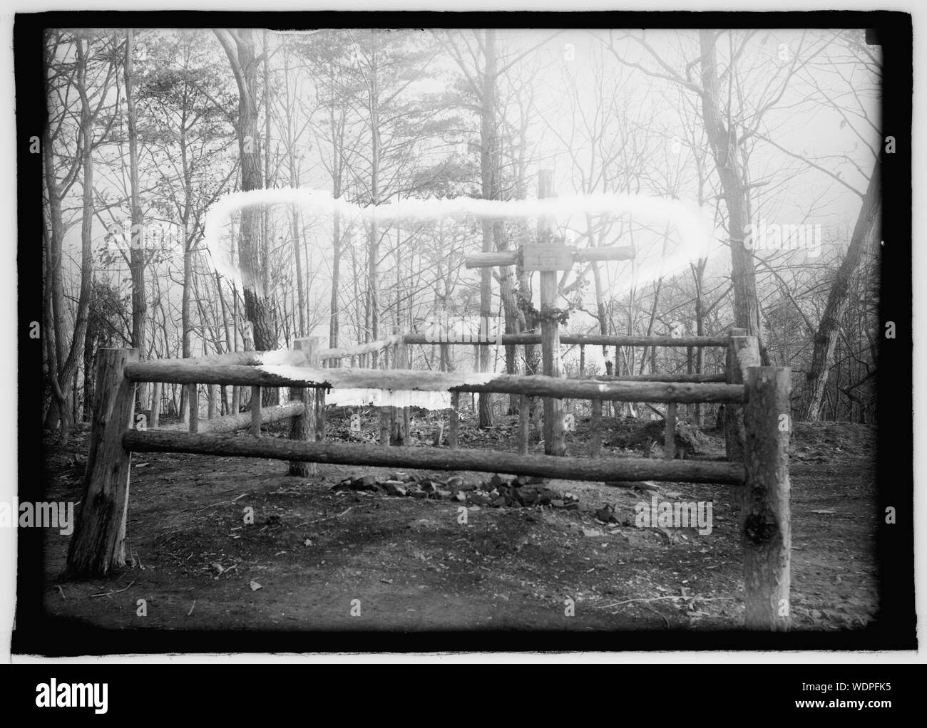 Tomba di Lord Fairfax e sua moglie Debora a Belvoir, Va. Abstract/medio: 1 negativi : vetro 5 x 7 in. o più piccolo Foto Stock