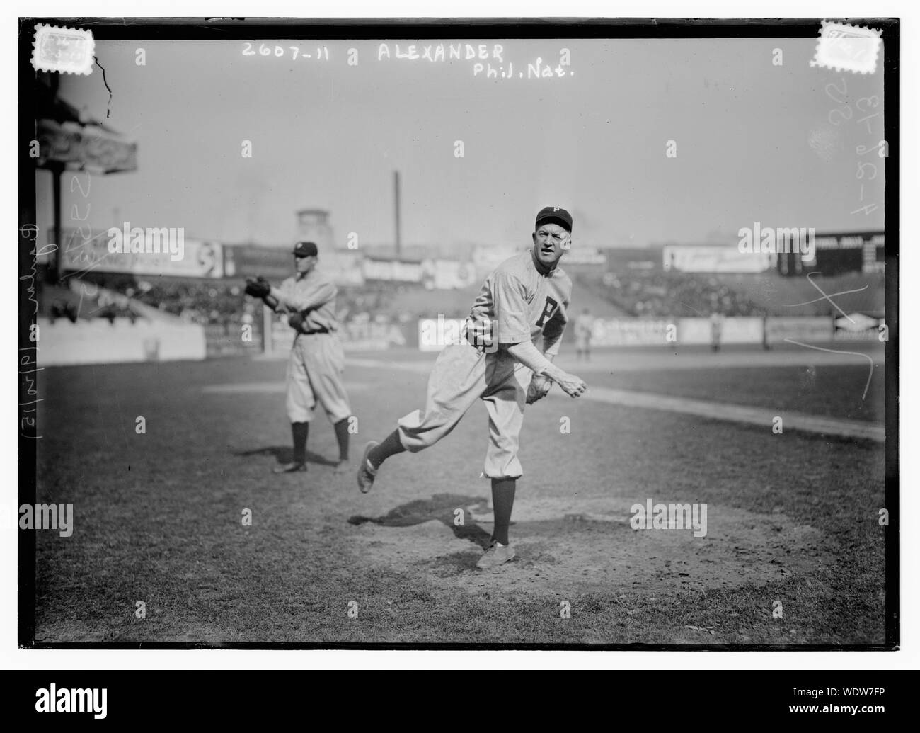 Grover Cleveland Alexander, Philadelphia, NL (baseball) Abstract/medio: 1 negativi : vetro 5 x 7 in. o inferiore. Foto Stock