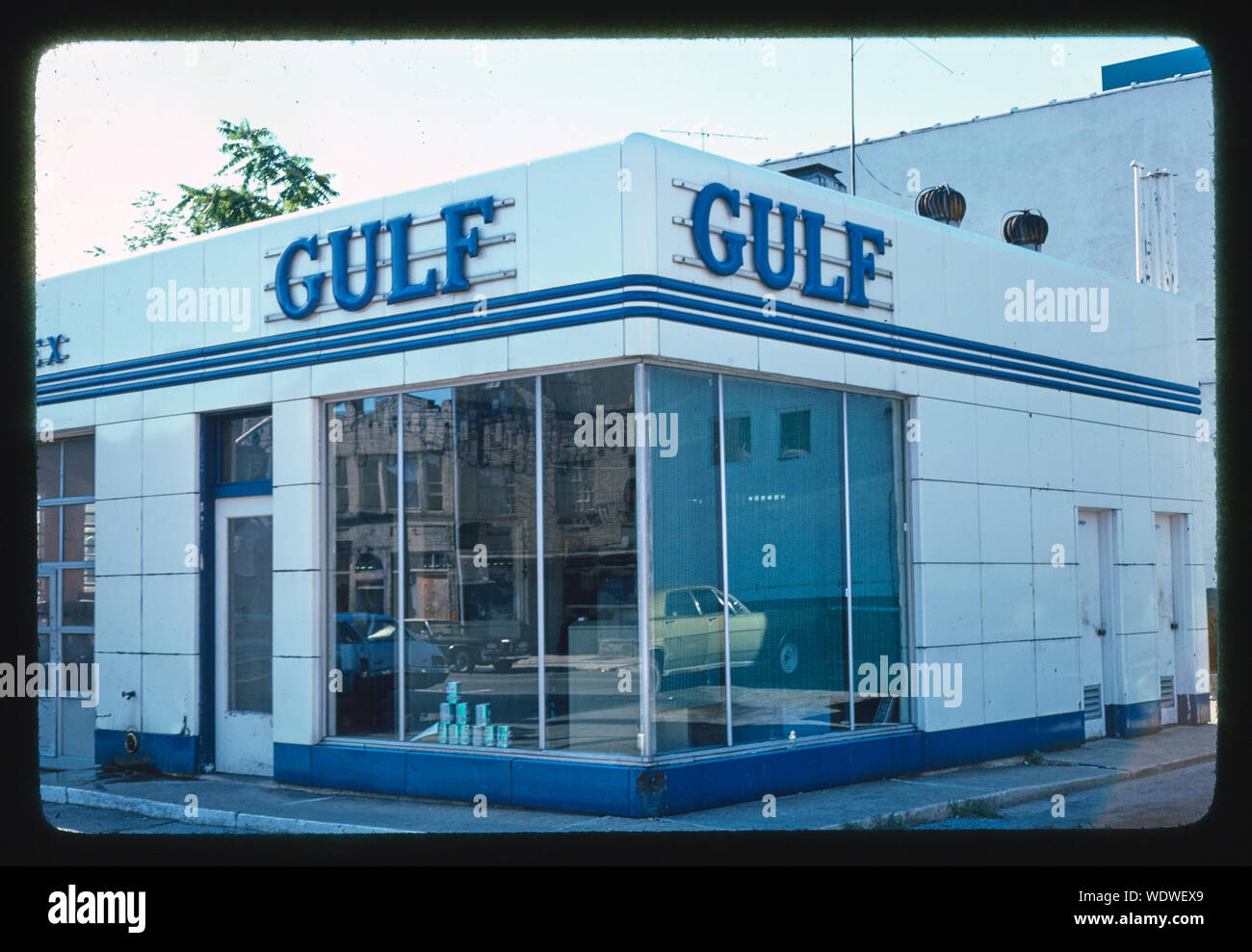 Stazione del golfo, porto di Chester, New York Foto Stock
