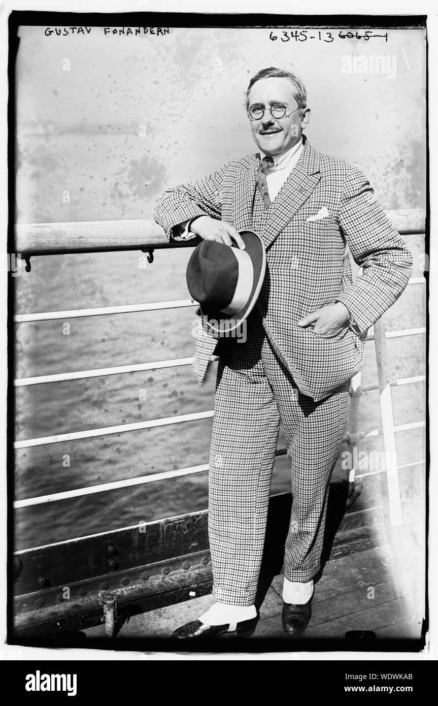 Gustav Fonandern Abstract/medio: 1 negativi : vetro 5 x 7 in. o inferiore. Foto Stock