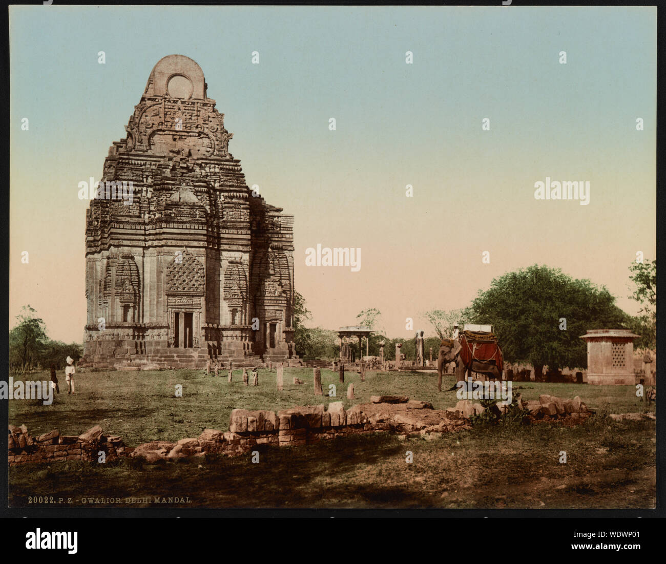 Gwalior. Delhi Mandal. Abstract/medio: 1 stampa : colore photochrom foglio 21 x 27 cm. Foto Stock