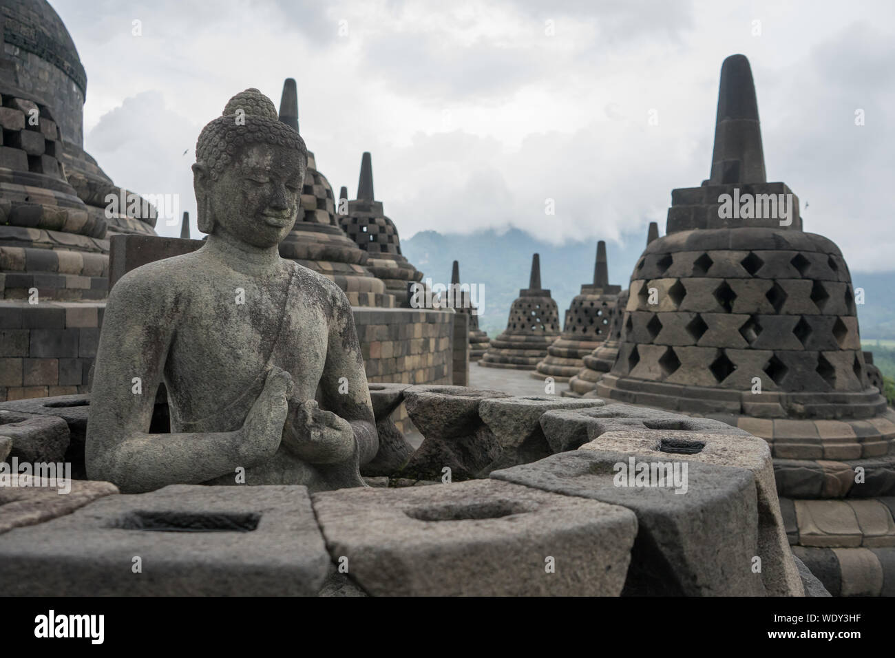 Borobudur, Yogyakarta, Indonesia Foto Stock