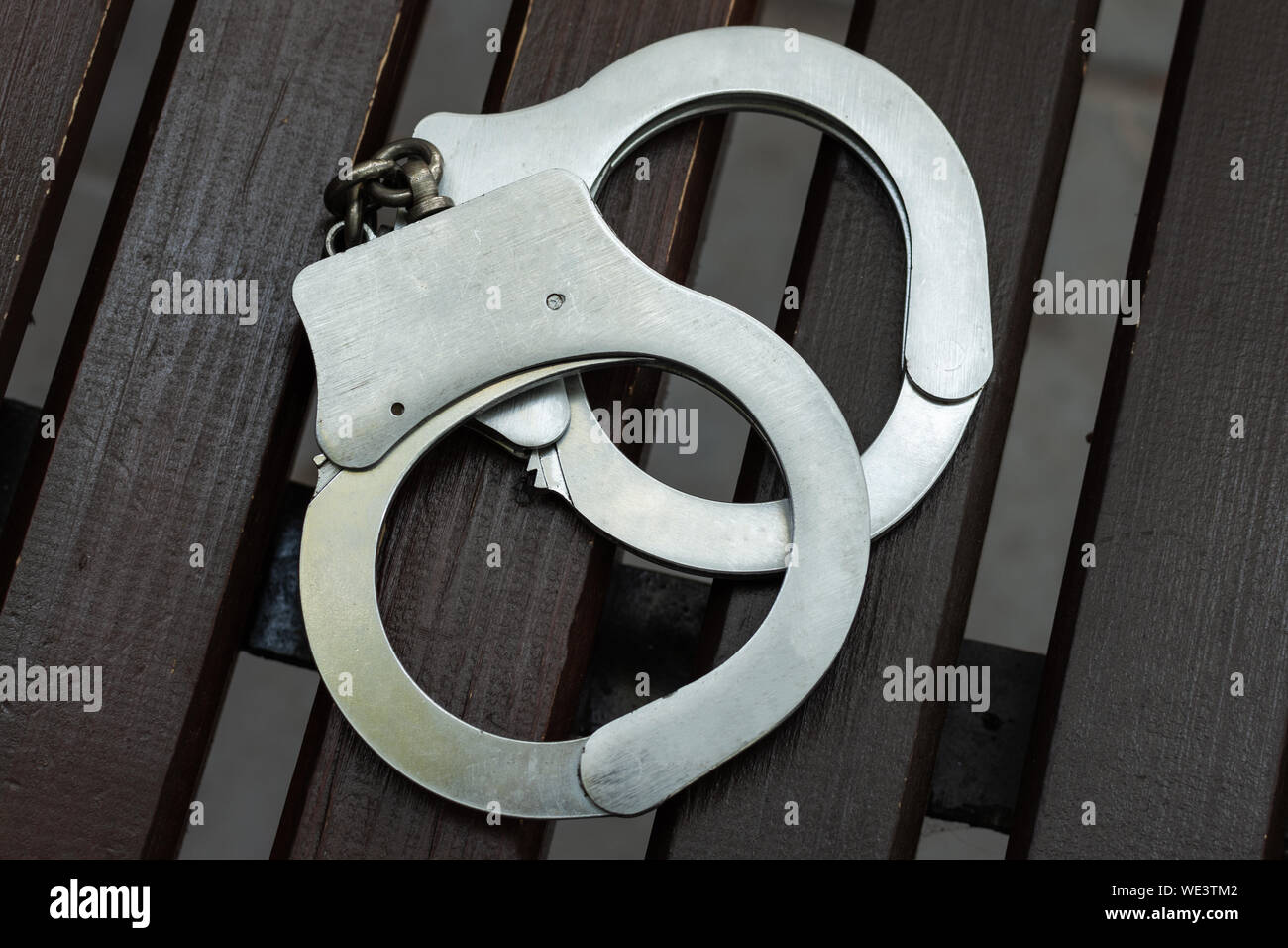 Manette. L' esecuzione e la punizione. Concetto di criminali. Foto Stock