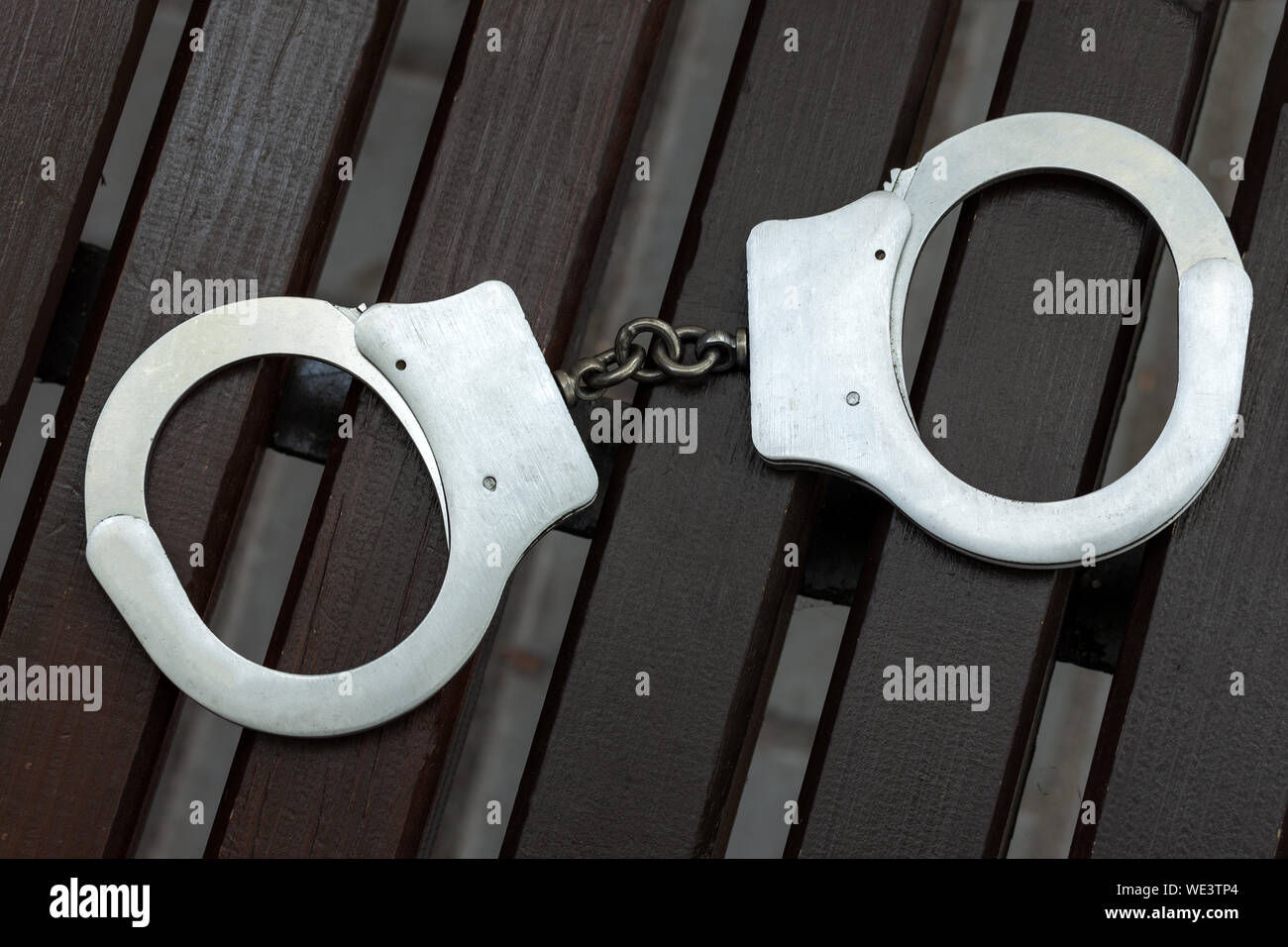 Manette. L' esecuzione e la punizione. Concetto di criminali. Foto Stock