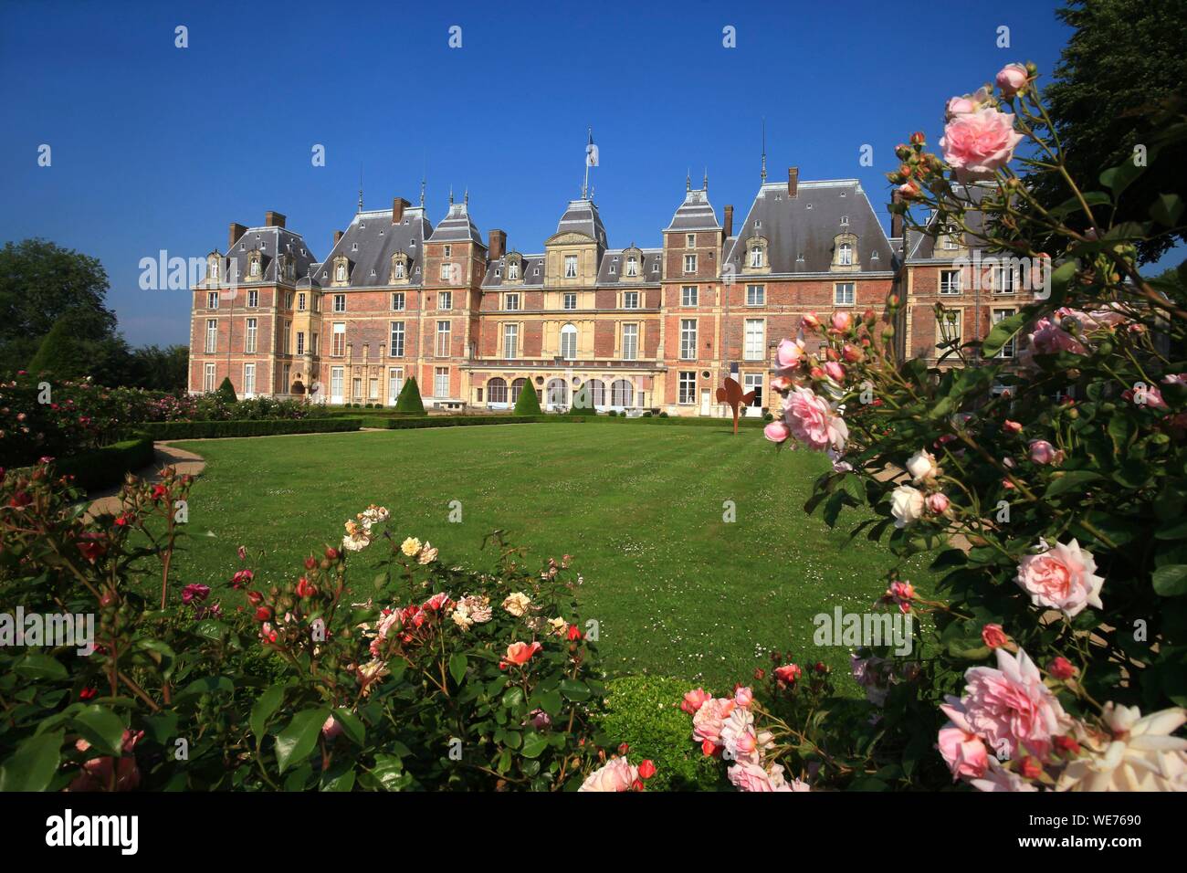 Francia, Seine Maritime, Ue, Castello Museo Louis Philippe d'Ue Foto Stock