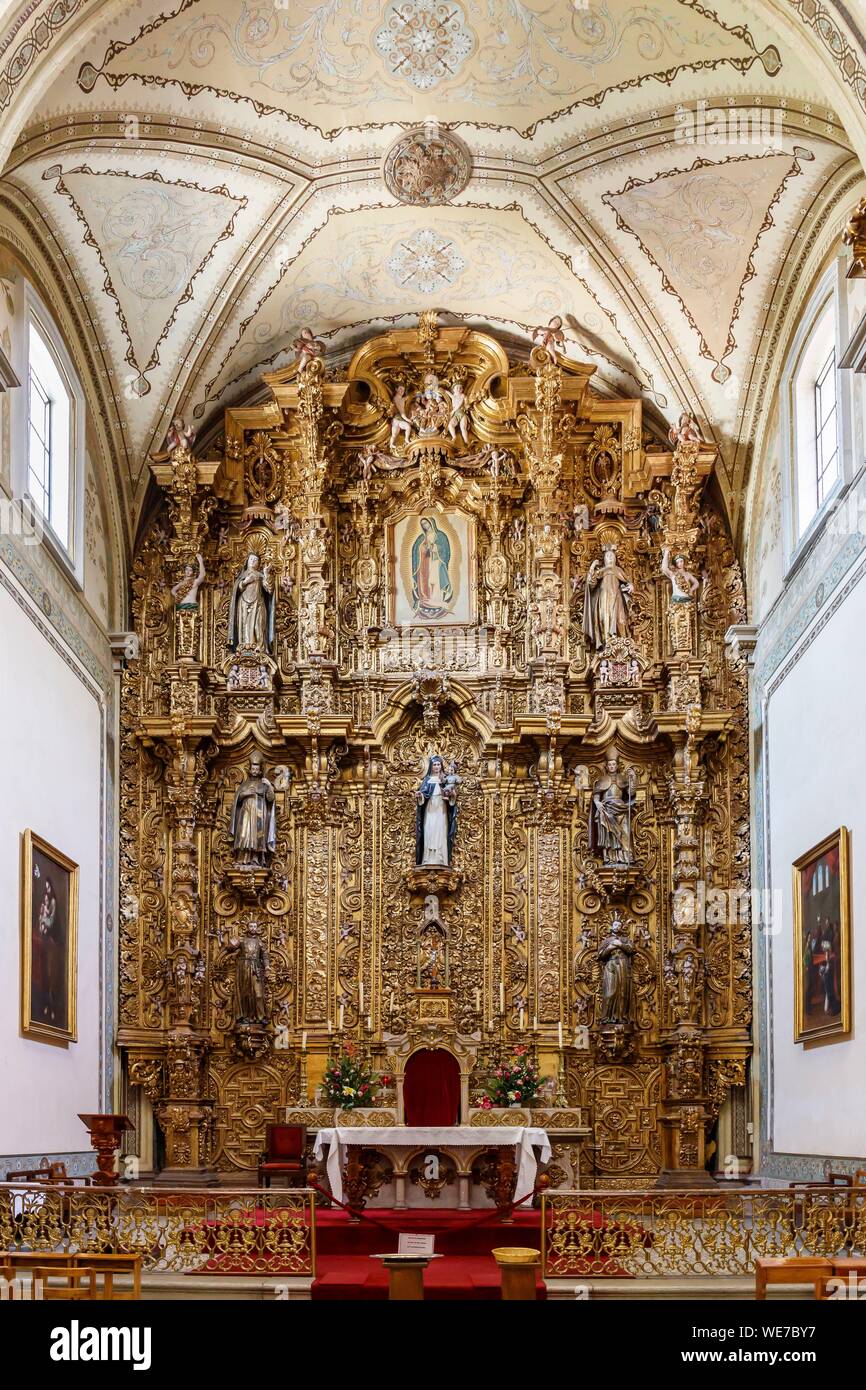 Messico, Michoacan stato, Morelia, centro storico di Morelia elencati come patrimonio mondiale dall' UNESCO, Las Rosas choir della chiesa Foto Stock