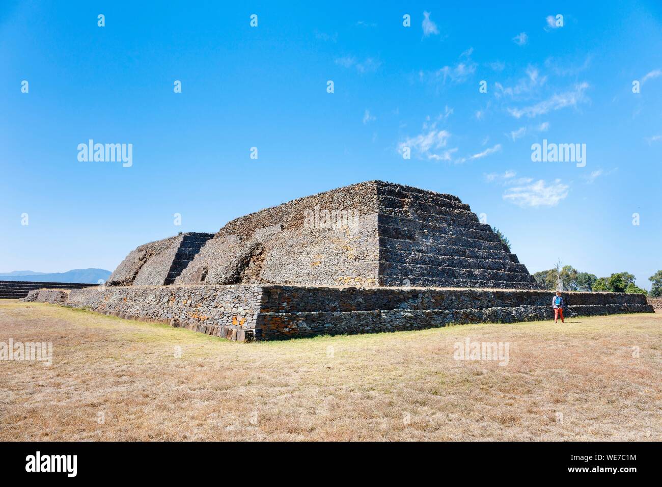 Messico, Michoacan stato, Ihuatzio, Purepecha ("Tarasque") sito archeologico Foto Stock