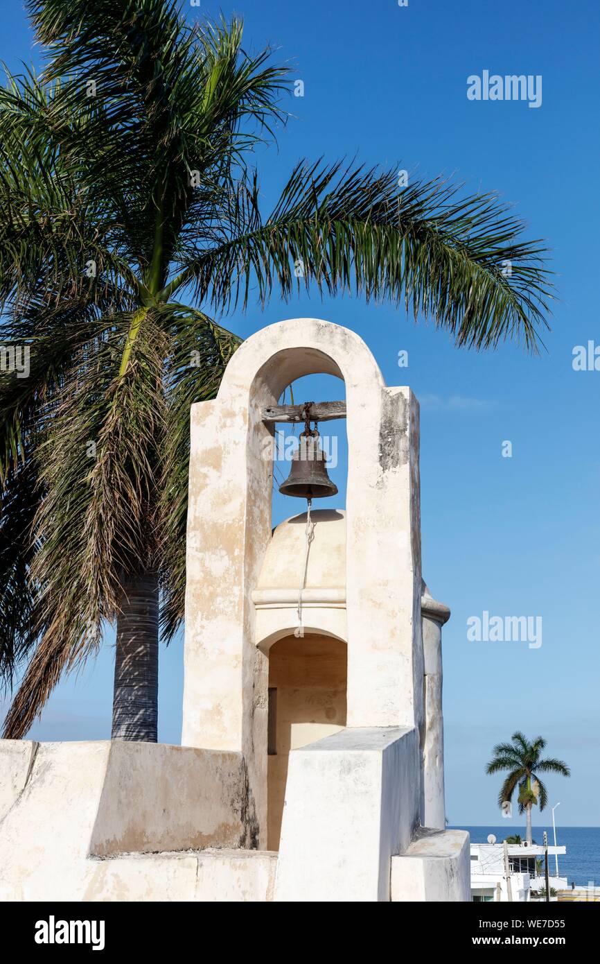 Messico, stato di Campeche, Campeche, città fortificata elencati come patrimonio mondiale dall' UNESCO, San Carlos bastion Foto Stock