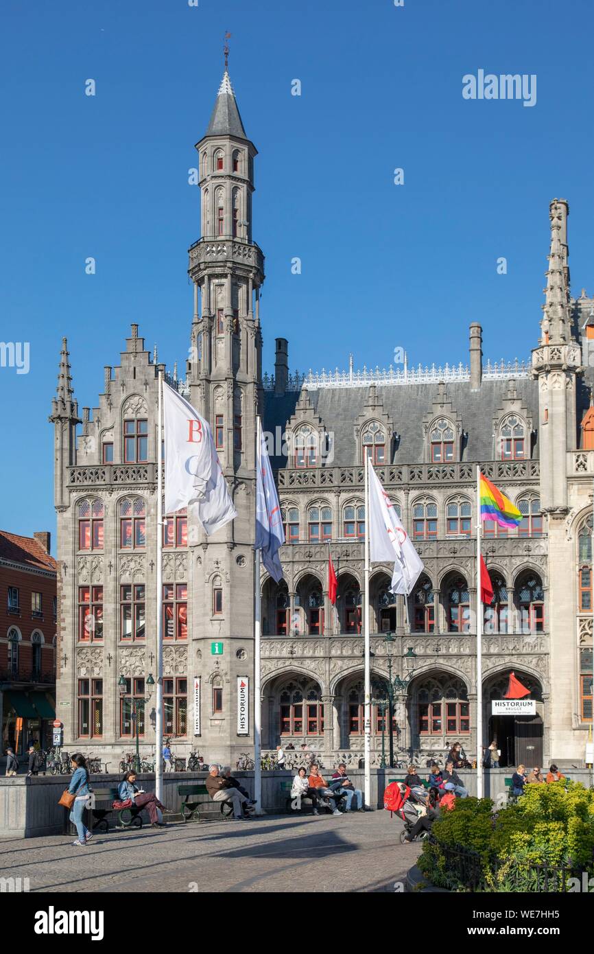 Belgio Fiandre Occidentali, Bruges, centro storico sono classificati come patrimonio mondiale dall' UNESCO, museo historium Foto Stock