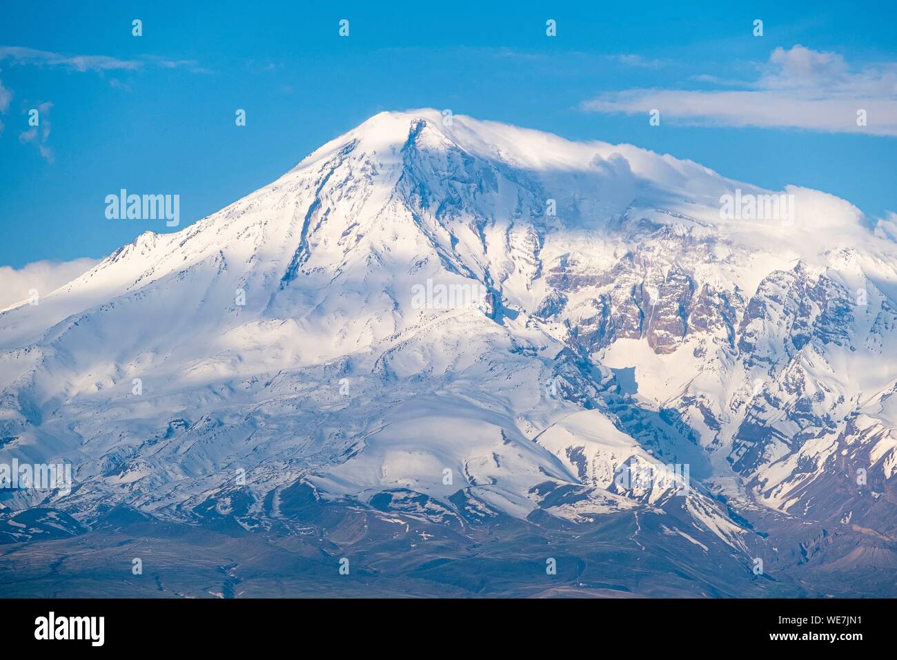 Armenia, Ararat regione, il monte Ararat nell estremo oriente della Turchia Foto Stock