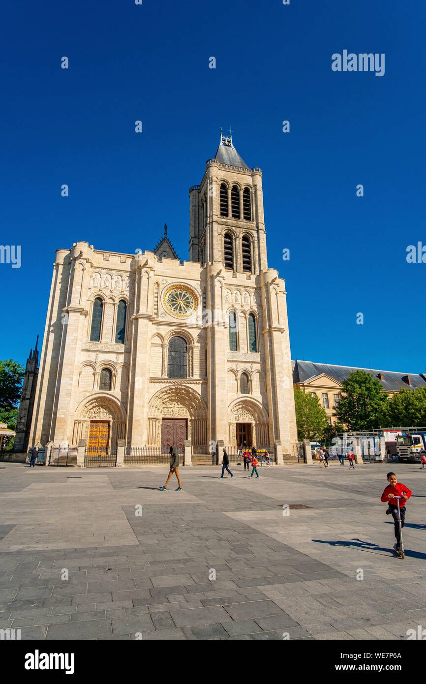 Francia, Seine Saint Denis, Saint Denis, la Basilica Cattedrale Foto Stock