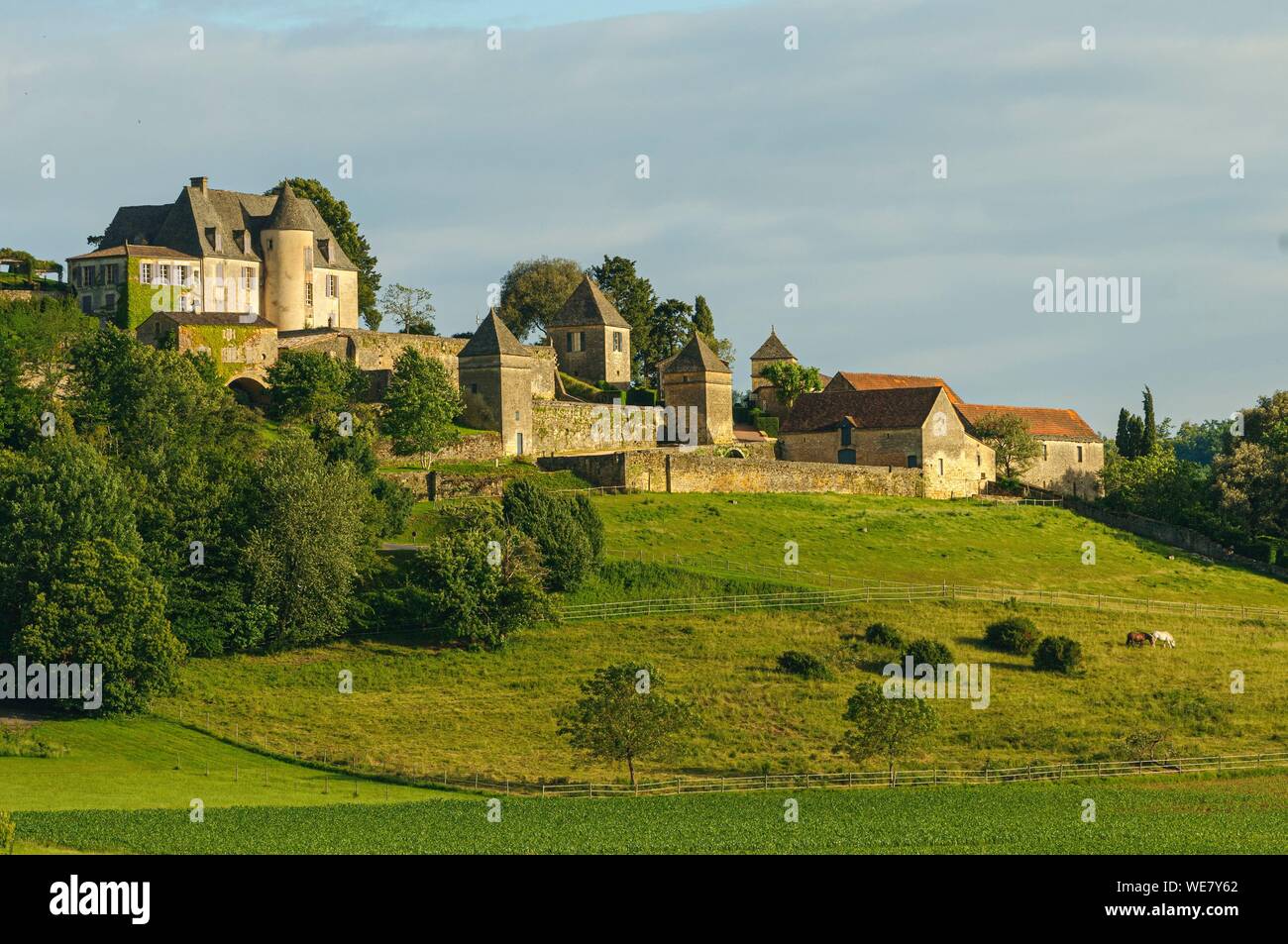 Francia, Dordogne, Vezac, castello di Marqueyssac Foto Stock