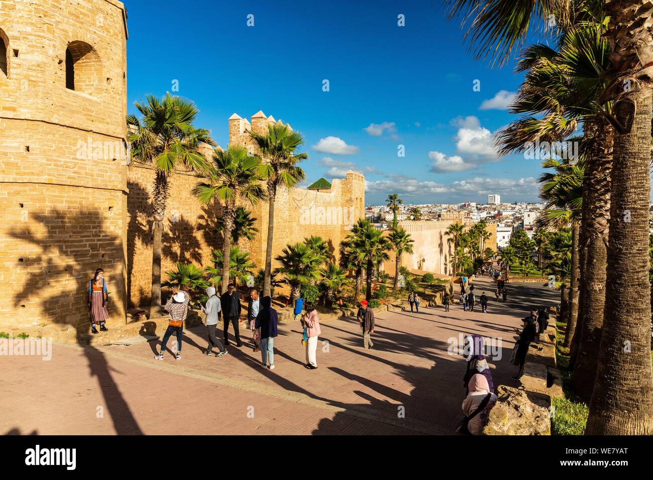 Il Marocco, Rabat, elencato come patrimonio mondiale dall UNESCO, Udayas kasbah (Kasbah des Oudaïas) Foto Stock