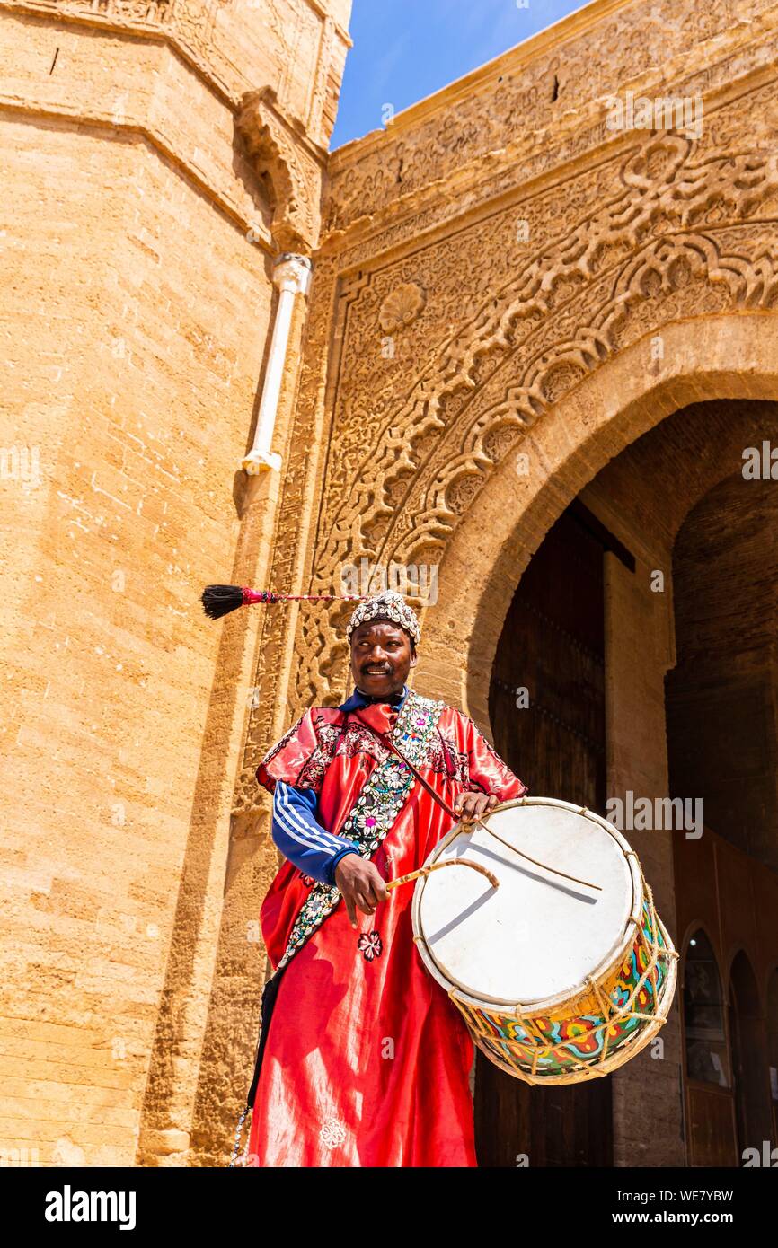 Il Marocco, Rabat, elencato come patrimonio mondiale dall UNESCO, il vecchio santuario musulmano di Chellah Foto Stock