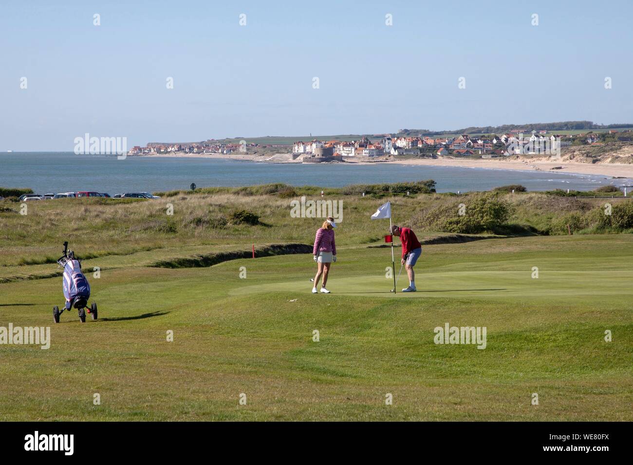 Francia, Pas de Calais, Wimereux, golf Foto Stock