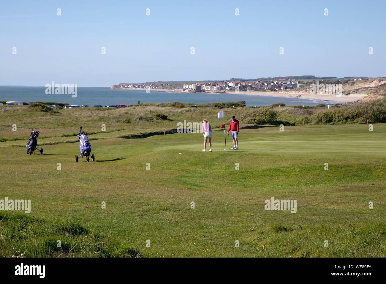 Francia, Pas de Calais, Wimereux, golf Foto Stock