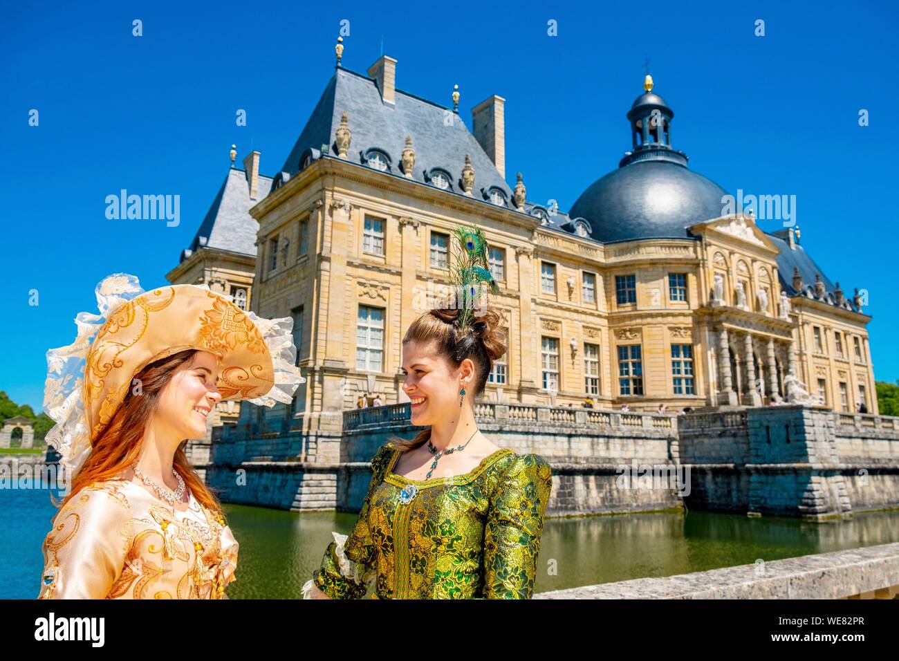 Francia, Seine et Marne, Maincy, il castello di Vaux-le-Vicomte, xv Grand Siecle Giorno : Giornata del costume del XVII secolo Foto Stock