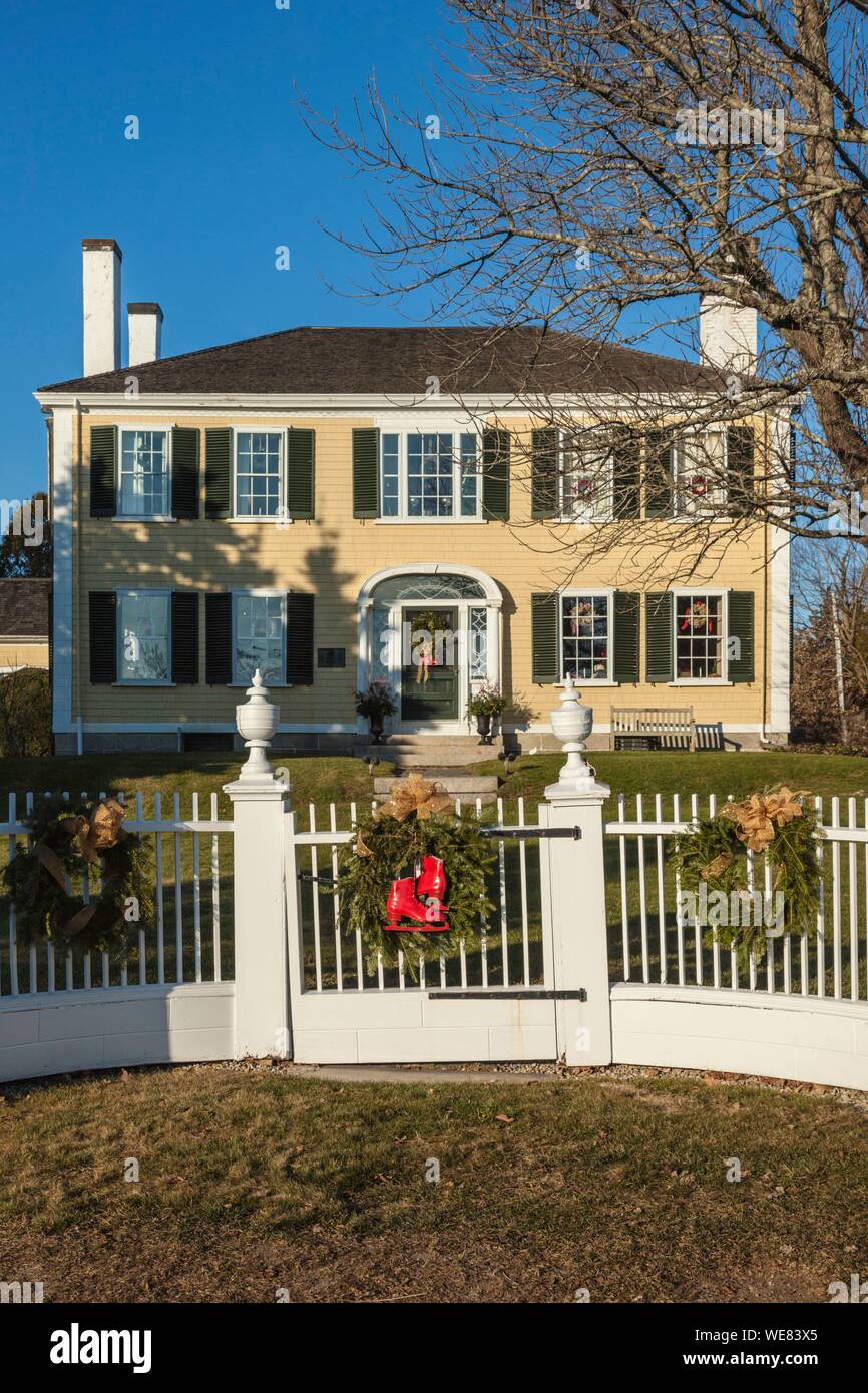 Stati Uniti, New England, Massachusetts, Duxbury, Il Re Caesar House, una volta posseduto da Ezra Weston, la più grande nave proprietario in USA nel 1840s Foto Stock