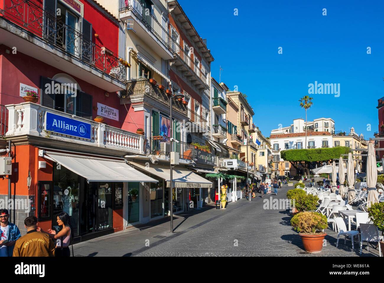 L'Italia, Campania, area di Napoli, Pozzuoli, centro storico Foto Stock