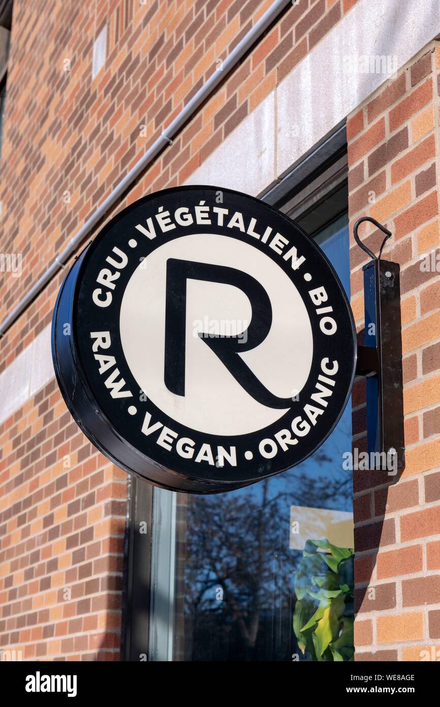 Canada, Provincia di Quebec, Montreal, Villeray distretto, Rawesome vegane gelateria Foto Stock