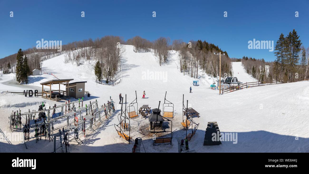 Canada, Québec provincia, regione Mauricie, Shawinigan e la zona circostante, Vallée du Parc ski resort Foto Stock