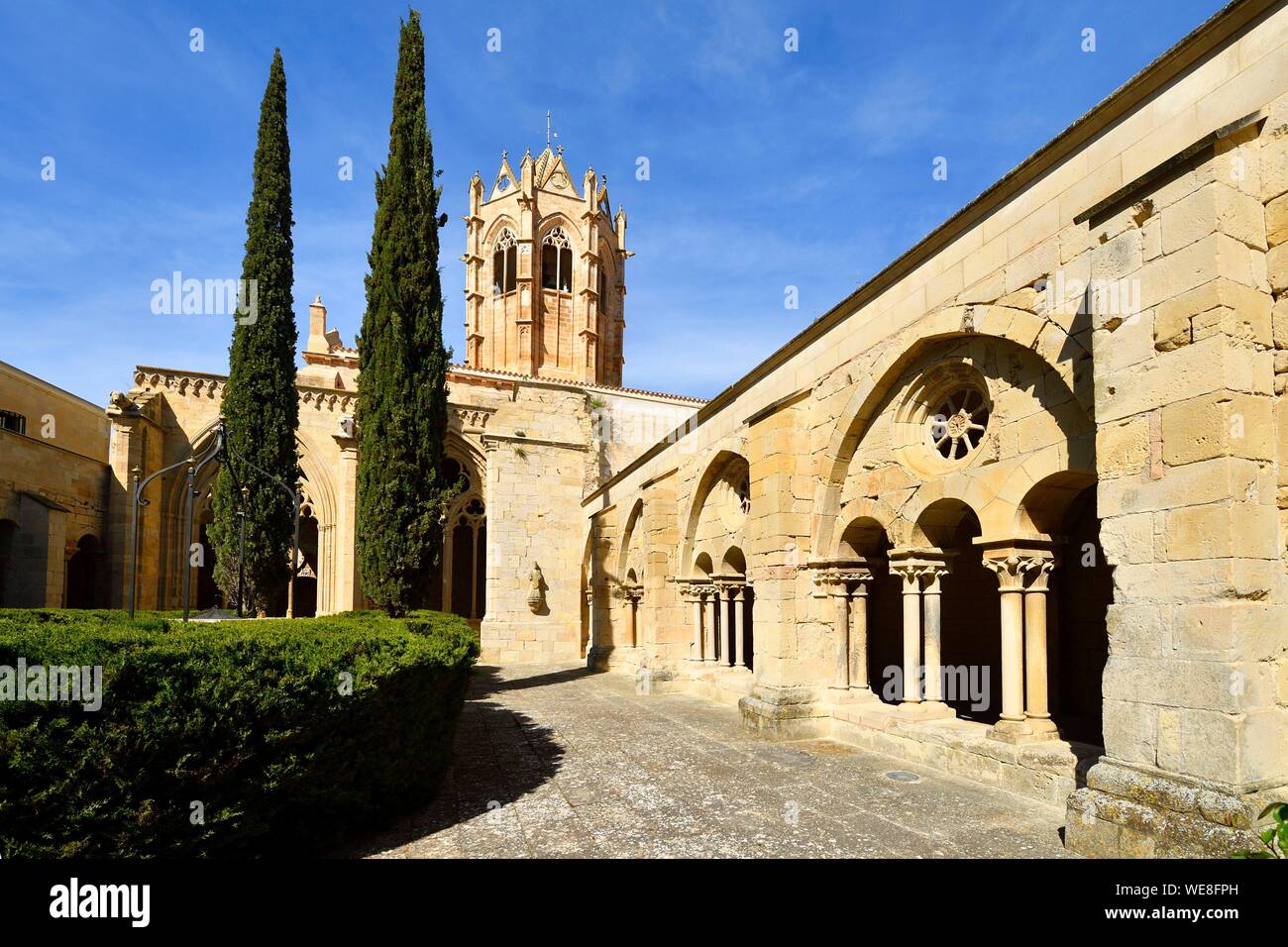 In Spagna, in Catalogna, provincia di Tarragona, Alt Camp comarca, La Ruta del Cister, monastero di Vallbona de les Monges Foto Stock