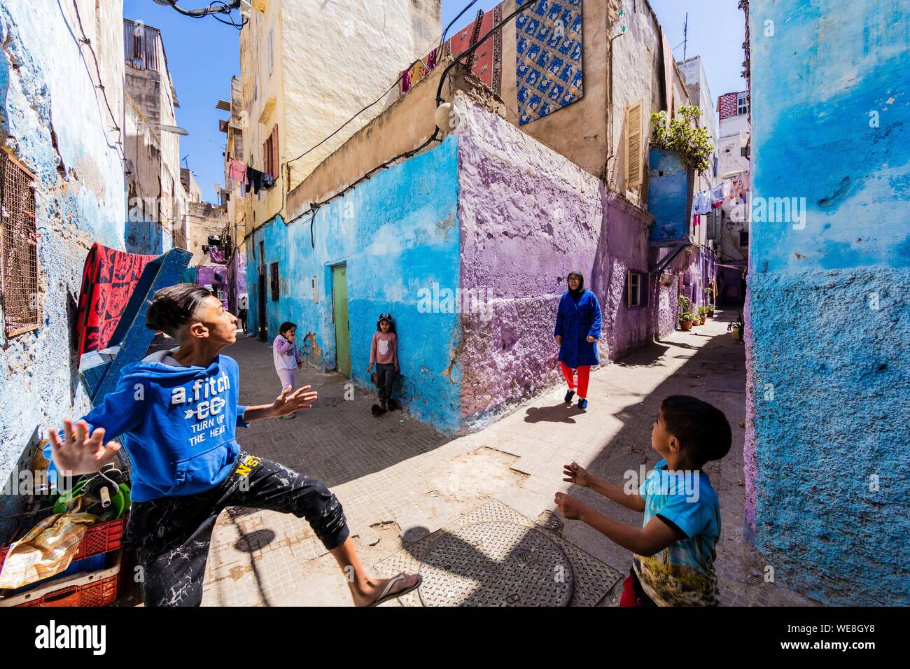 Il Marocco, Casablanca, vecchia medina Foto Stock