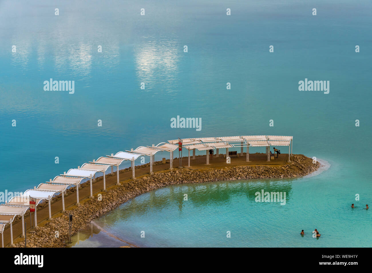 I vacanzieri presso il Mar Morto, Israele Foto Stock