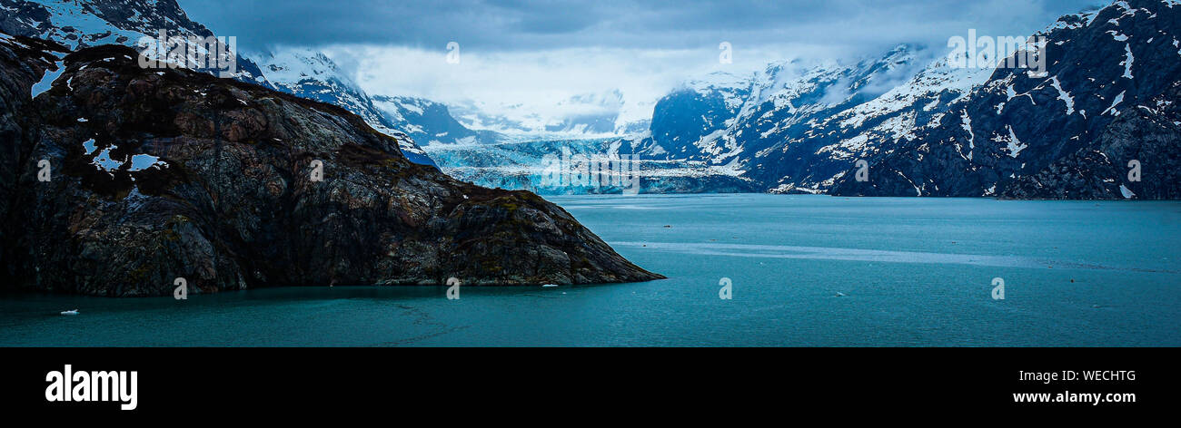 Alaska, Glacier Bay, ghiacciaio Margerie Foto Stock