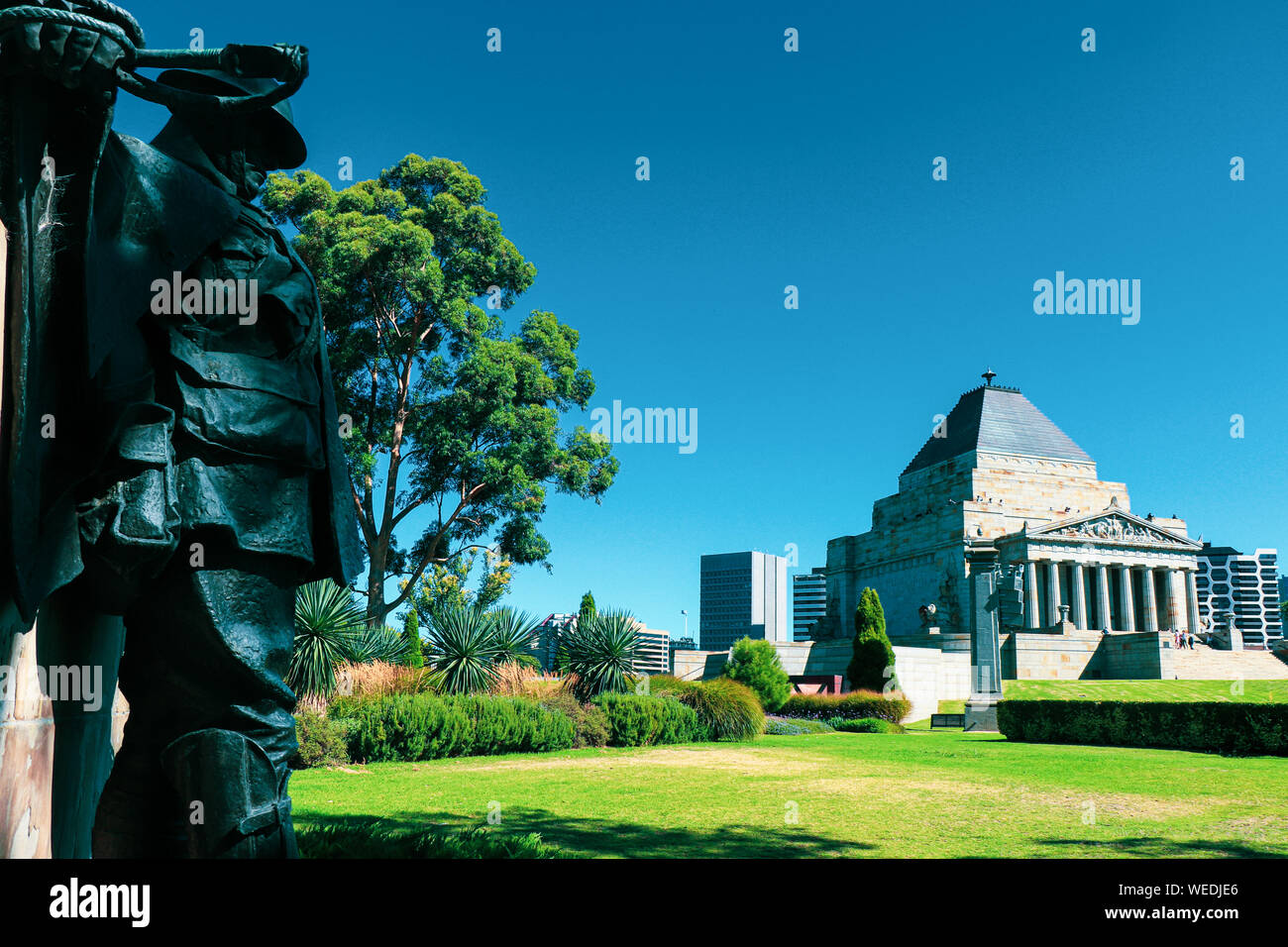 Australia, Melbourne, splendido paesaggio, Royal Botanical Gardens Foto Stock