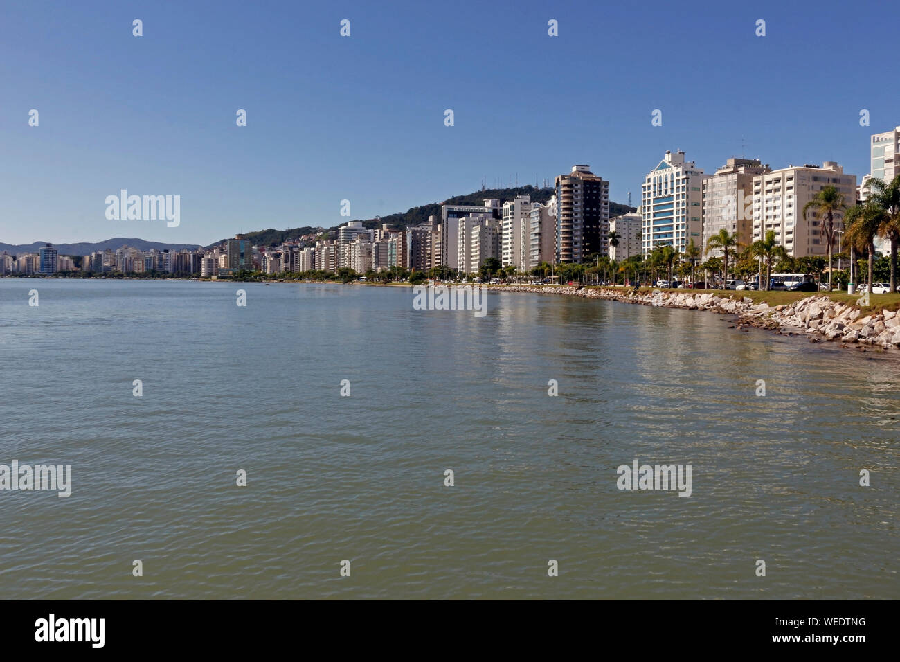 Beira Mar Norte Avenue, nella capitale di Florianópolis, nello stato di Santa Catarina - Brasile Foto Stock